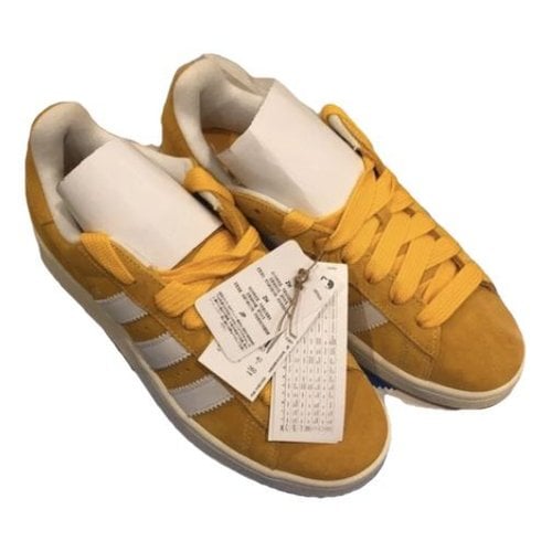 Pre-owned Adidas Originals Velvet Trainers In Yellow