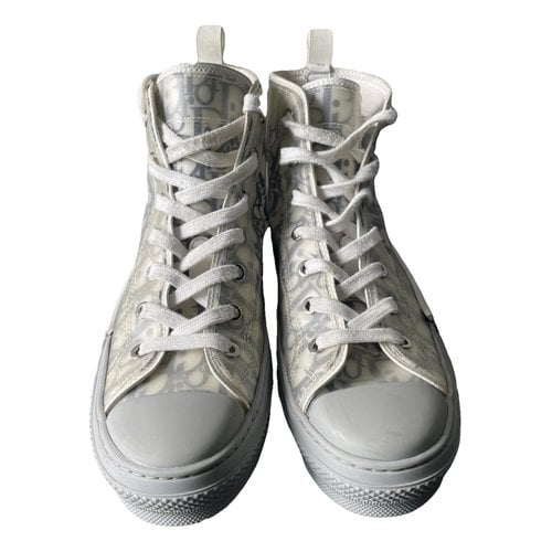 Pre-owned Dior B23 High Trainers In Grey
