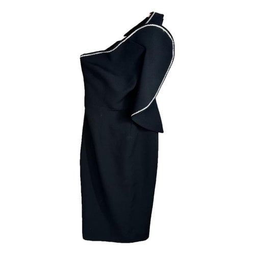 Pre-owned Safiyaa Mid-length Dress In Black