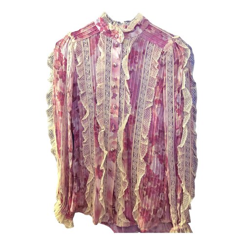 Pre-owned Zimmermann Blouse In Pink