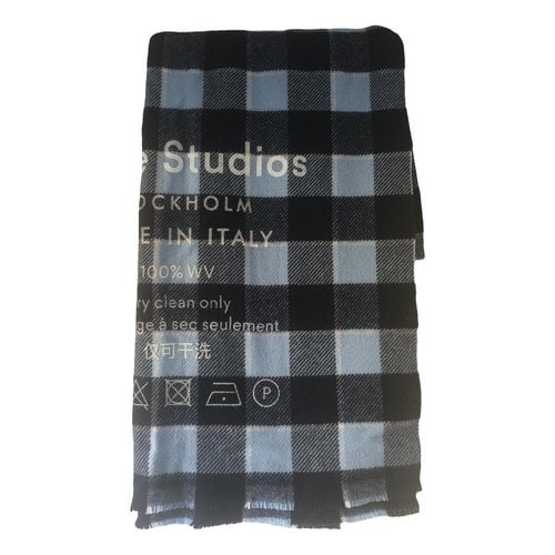 Pre-owned Acne Studios Scarf In Blue