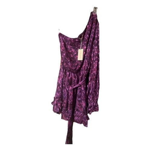 Pre-owned Ramy Brook Silk Mini Dress In Purple