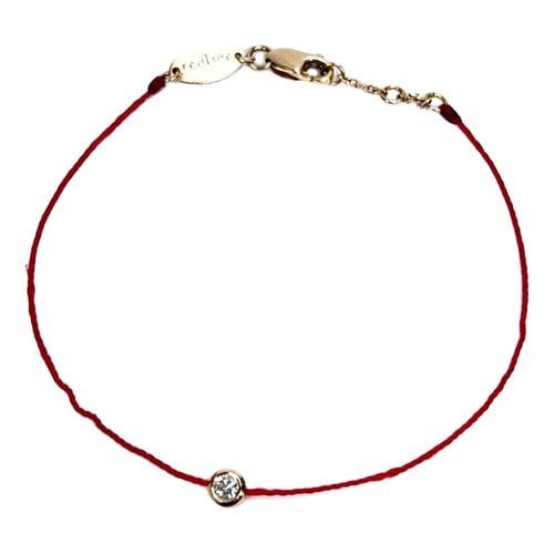 Pre-owned Red Line Cloth Bracelet In Red