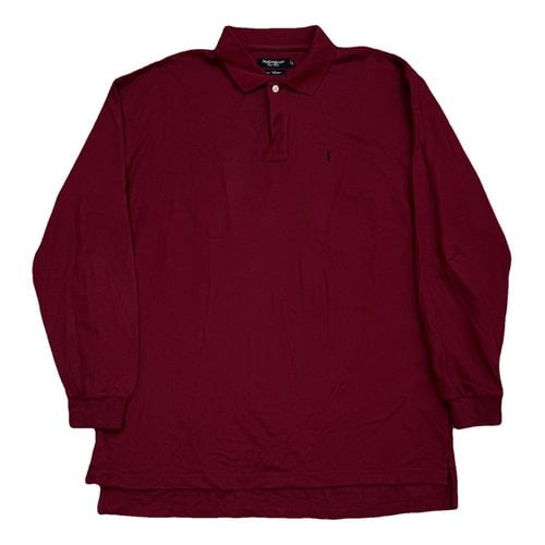 Pre-owned Saint Laurent Sweatshirt In Burgundy