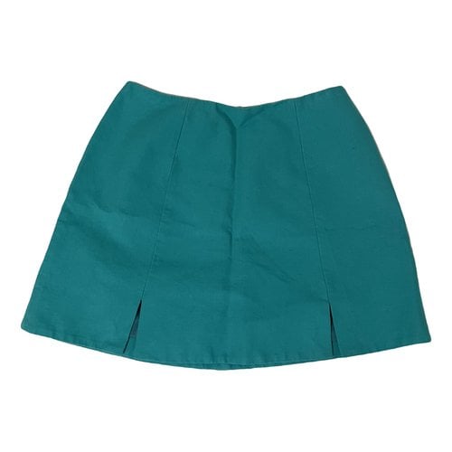 Pre-owned Kate Spade Saturday Mini Skirt In Turquoise