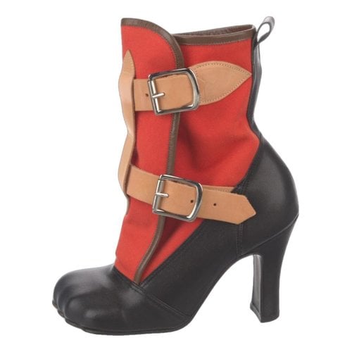 Pre-owned Vivienne Westwood Leather Boots In Red