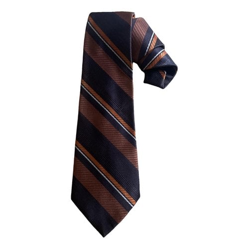 Pre-owned Dior Tie In Brown