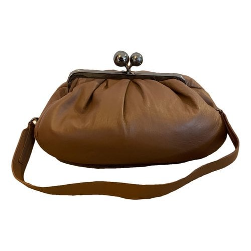 Pre-owned Max Mara Pasticcino Leather Crossbody Bag In Camel