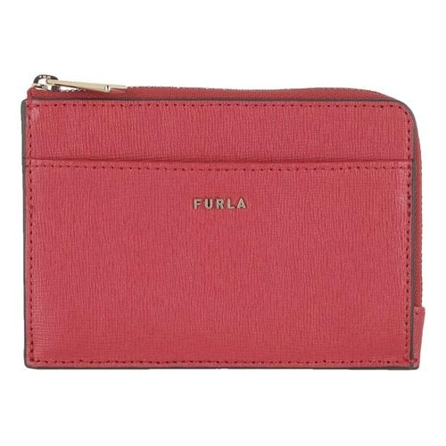 Pre-owned Furla Leather Wallet In Red