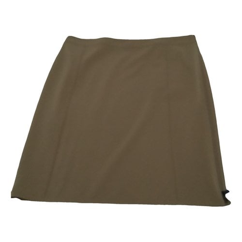 Pre-owned Stefanel Skirt In Camel