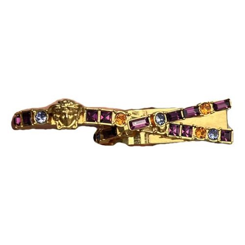 Pre-owned Versace Crystal Ring In Multicolour