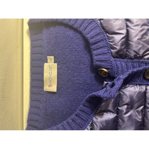 Pre-owned Moncler Wool Jacket In Blue