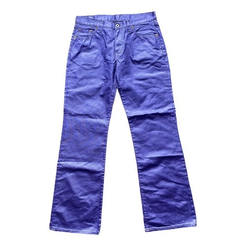 Pre-owned Replay Large Pants In Purple