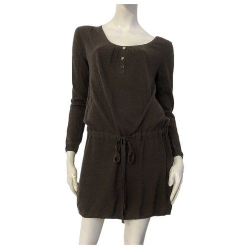Pre-owned Tommy Hilfiger Mini Dress In Brown