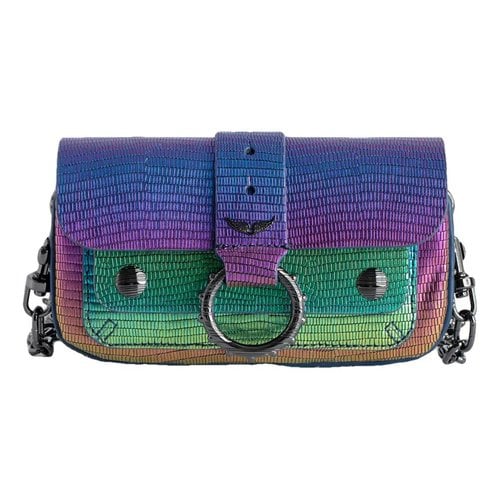 Pre-owned Zadig & Voltaire Kate Wallet Leather Handbag In Multicolour