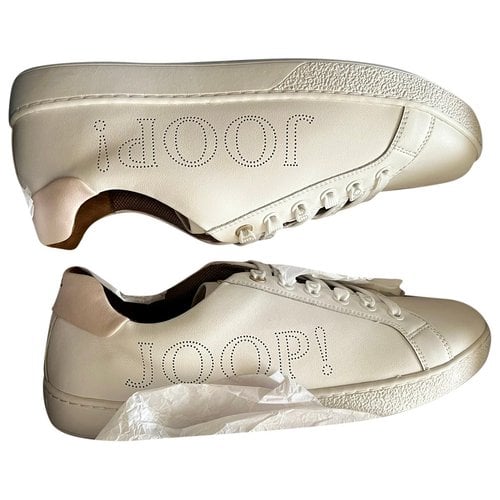 Pre-owned Joop Leather Trainers In White