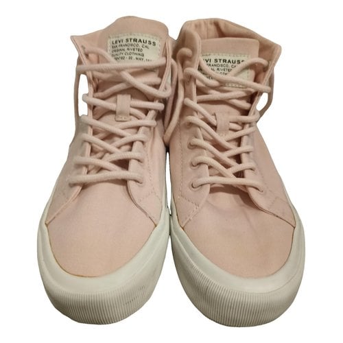 Pre-owned Levi's Cloth Trainers In Pink