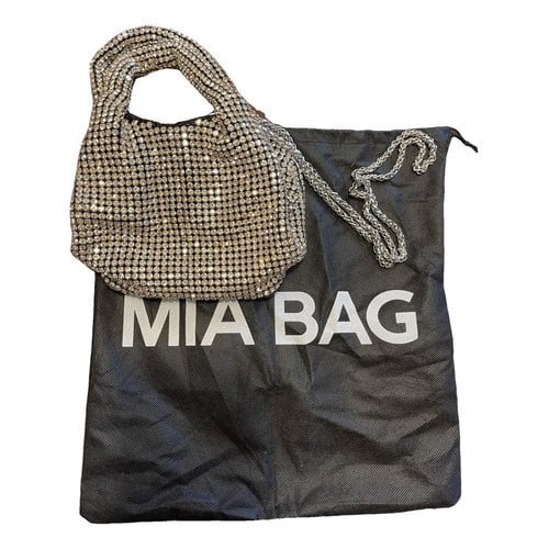 Pre-owned Mia Bag Glitter Handbag In Silver