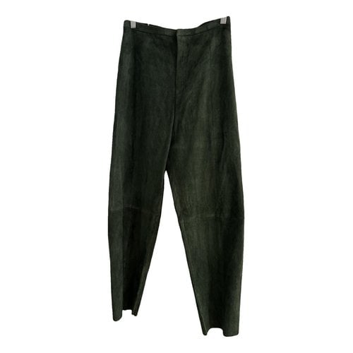 Pre-owned Stouls Straight Pants In Khaki