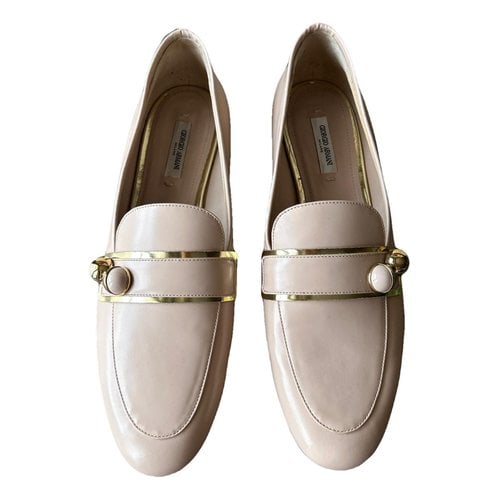 Pre-owned Giorgio Armani Leather Flats In Other