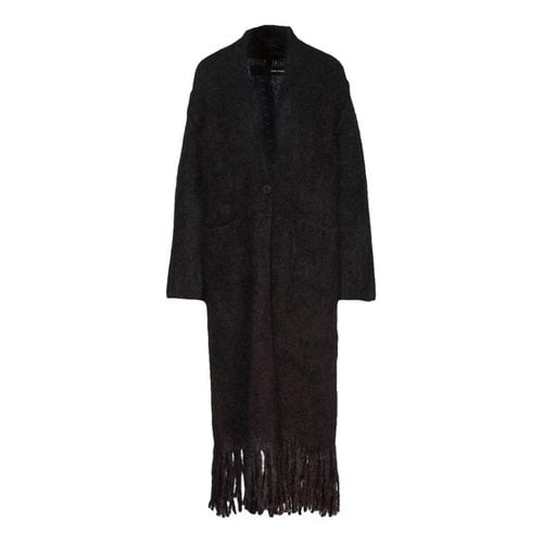 Pre-owned Isabel Benenato Wool Coat In Black