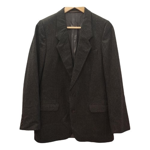 Pre-owned Dior Wool Jacket In Grey
