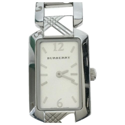 Pre-owned Burberry Watch In White
