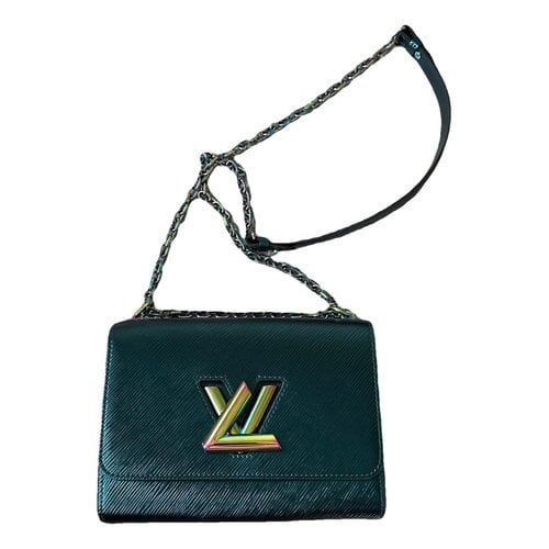 Pre-owned Louis Vuitton Twist Leather Crossbody Bag In Green