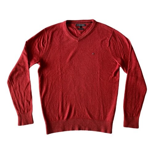 Pre-owned Tommy Hilfiger Wool Sweatshirt In Red