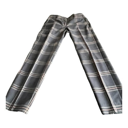 Pre-owned Paul Smith Wool Trousers In Anthracite