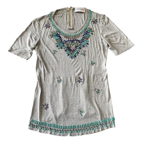 Pre-owned Emilio Pucci T-shirt In Grey