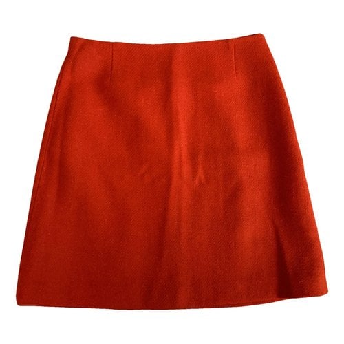 Pre-owned Max Mara Wool Skirt Suit In Red