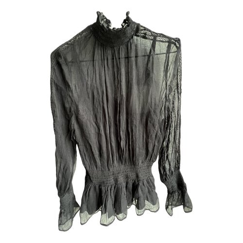 Pre-owned Allsaints Blouse In Black