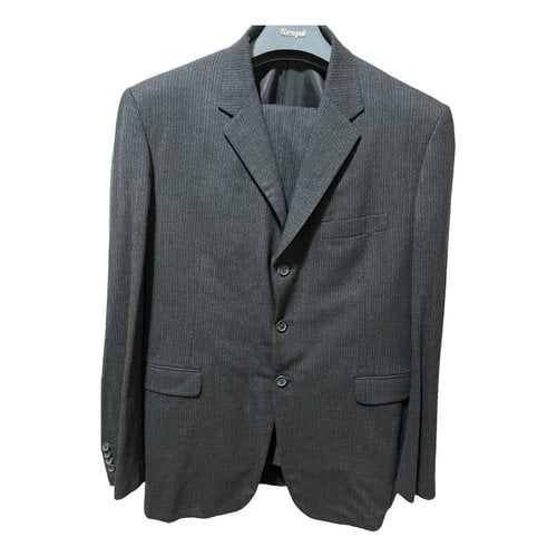 Pre-owned Prada Wool Suit In Anthracite