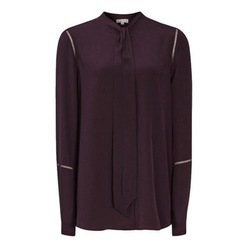 Pre-owned Reiss Silk Shirt In Purple