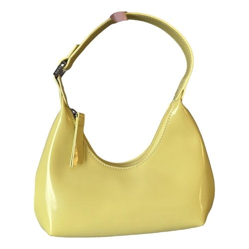 Pre-owned By Far Baby Amber Patent Leather Handbag In Yellow