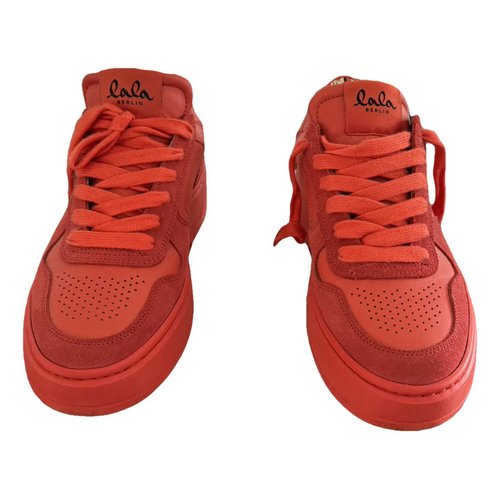 Pre-owned Lala Berlin Leather Trainers In Red