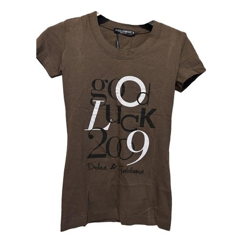 Pre-owned Dolce & Gabbana T-shirt In Brown