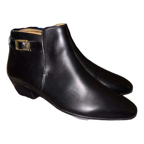 Pre-owned Louis Leeman Leather Boots In Black