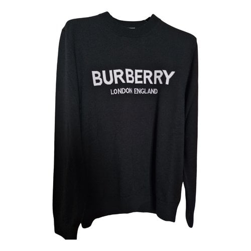 Pre-owned Burberry Wool Sweatshirt In Black