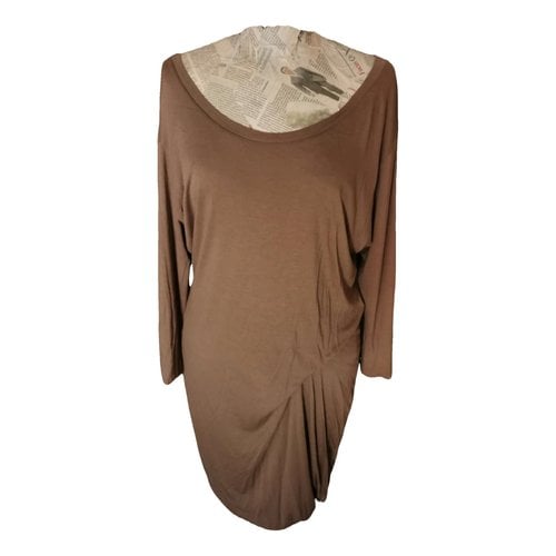 Pre-owned Mm6 Maison Margiela Mid-length Dress In Brown