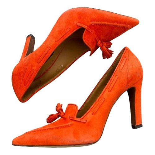 Pre-owned Ralph Lauren Purple Label Heels In Orange