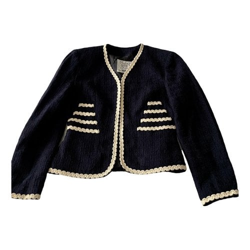 Pre-owned Moschino Cheap And Chic Wool Jacket In Navy