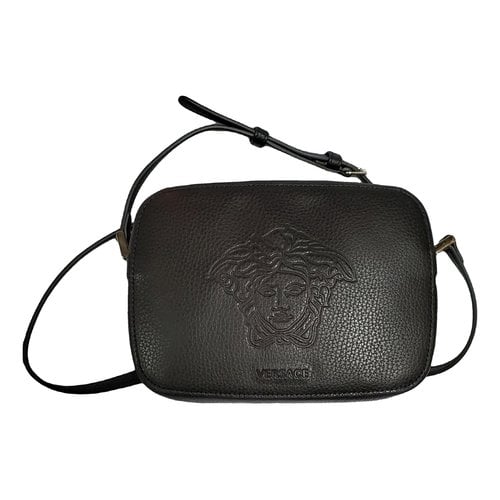 Pre-owned Versace Leather Bag In Black