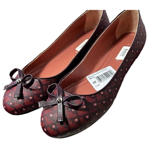 Pre-owned Bally Patent Leather Ballet Flats In Multicolour