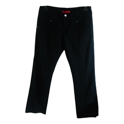 Pre-owned Liujo Large Pants In Black
