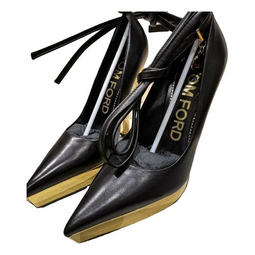 Pre-owned Tom Ford Leather Heels In Black