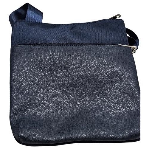 Pre-owned Baldinini Vegan Leather Small Bag In Navy