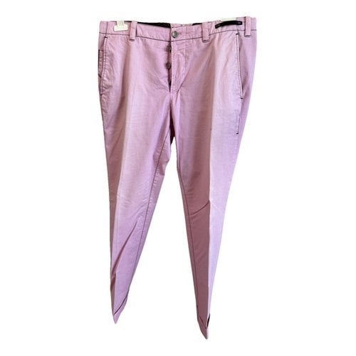 Pre-owned Pt01 Trousers In Pink