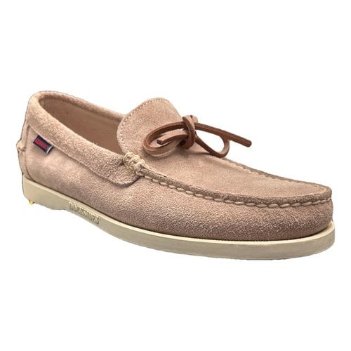 Pre-owned Sebago Leather Flats In Pink